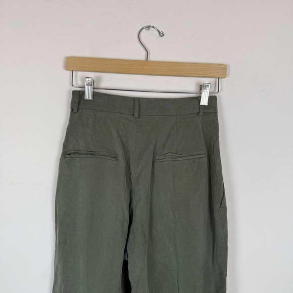 Reformation Mason Pant Color Army 100% Tencel - Picture 8 of 10
